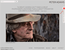 Tablet Screenshot of peteradams.com